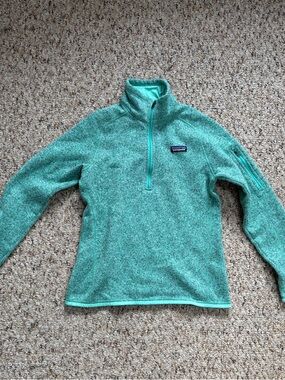 Patagonia Women's Quarter-Zip Fleece - Teal Seafoam